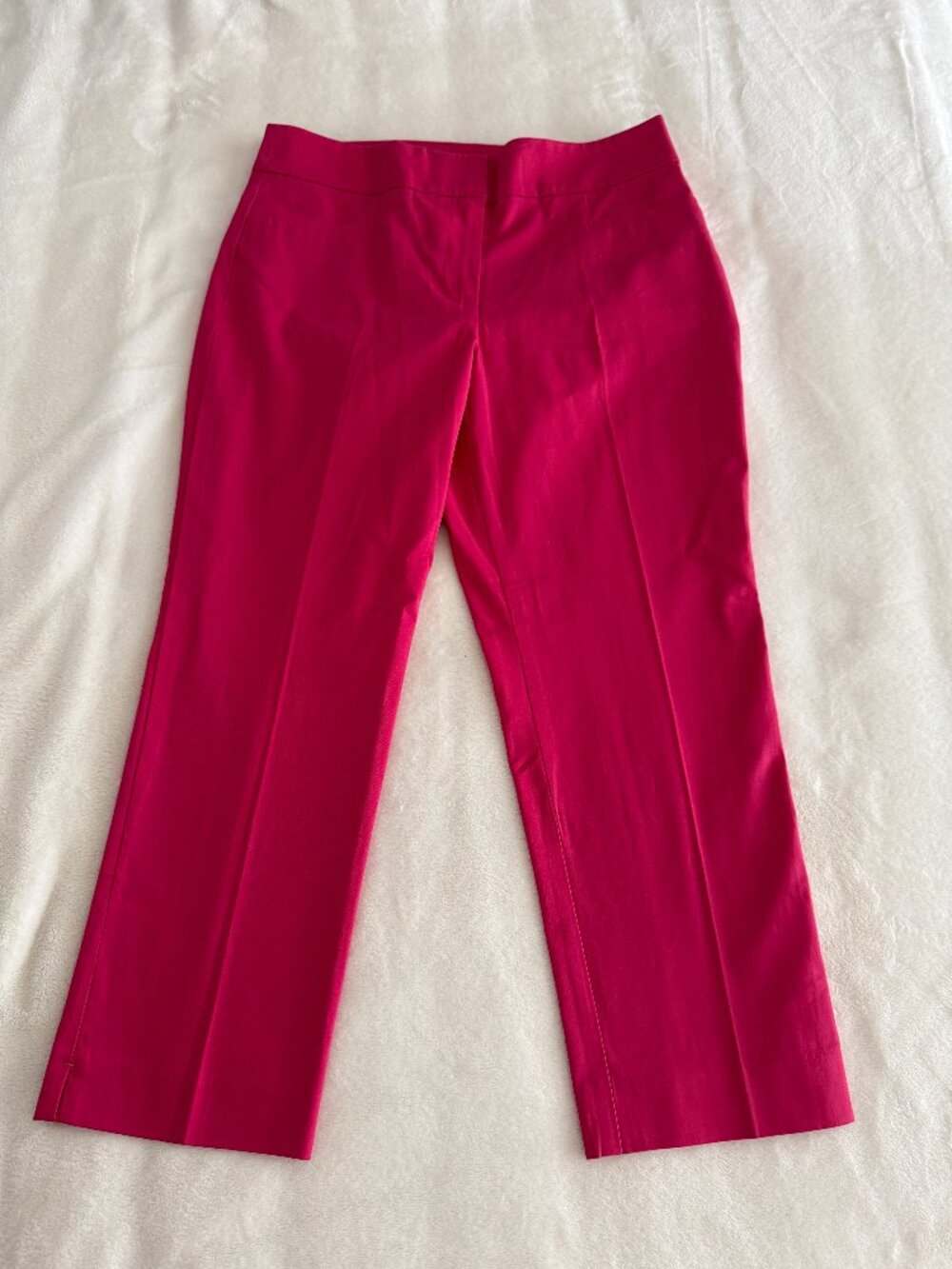 Ann Taylor Factory The Crop Pink Slim Ankle Pants Women's 4 Petite Mid Rise NWT
